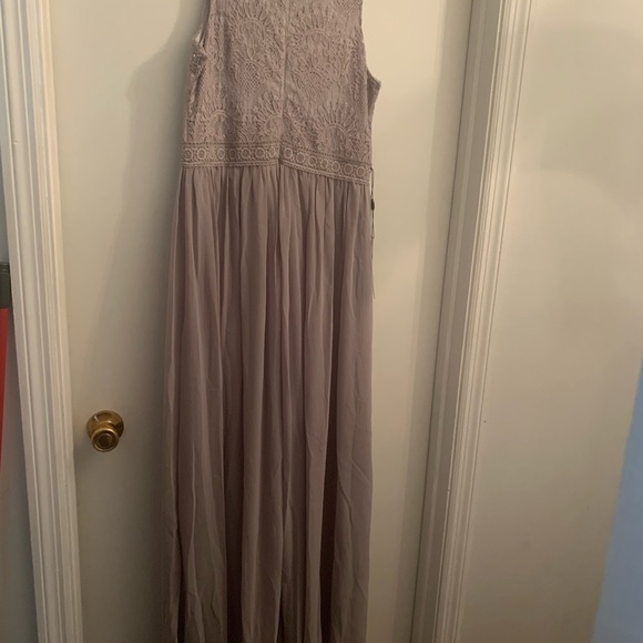 NWT Ever Pretty Gray Pleated Gown Size 10 great for any formal occasion - Picture 5 of 14